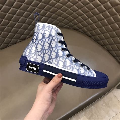 dior navy trainers|Dior high top trainers.